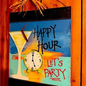 Happy hour sign